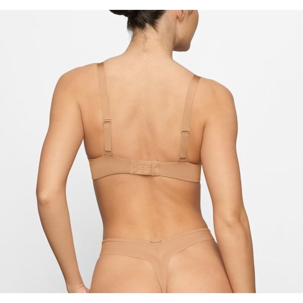 Skims Sheer Unlined Demi Bra 34dd Ochre Underwire… - image 2